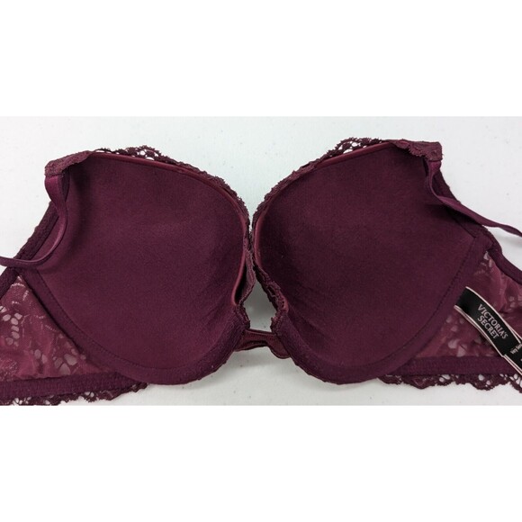 Victoria's Secret Bra Women's 34B Plum Purple Lace Push Up Very Sexy - Picture 5 of 6